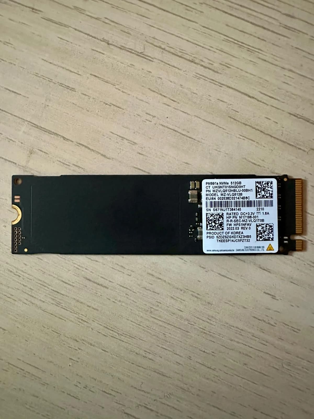 SSD M.2 NVME Samsung capacitate 512GB