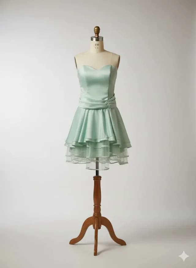 Rochie de ocazie/banchet verde mint, tip corset, 44