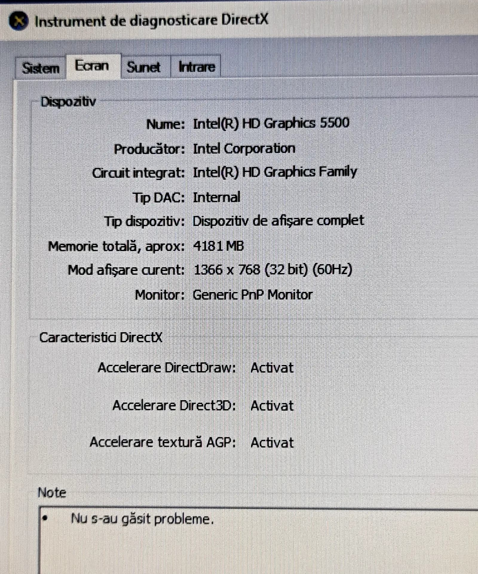 Vand laptop Lenovo--Intel i3-5005U--SSD 120 GB--8GB RAM--Baterie 5 ore