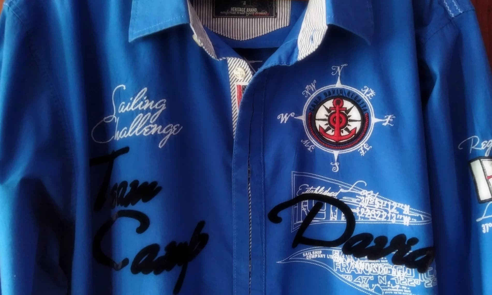 Cămasă cu stil Camp David original