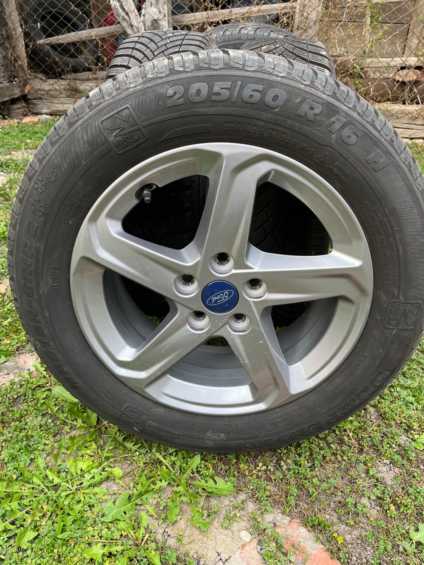 Jante aliaj Ford cu cauciucuri iarnă 205.60.16 – fotografia 7 din 8