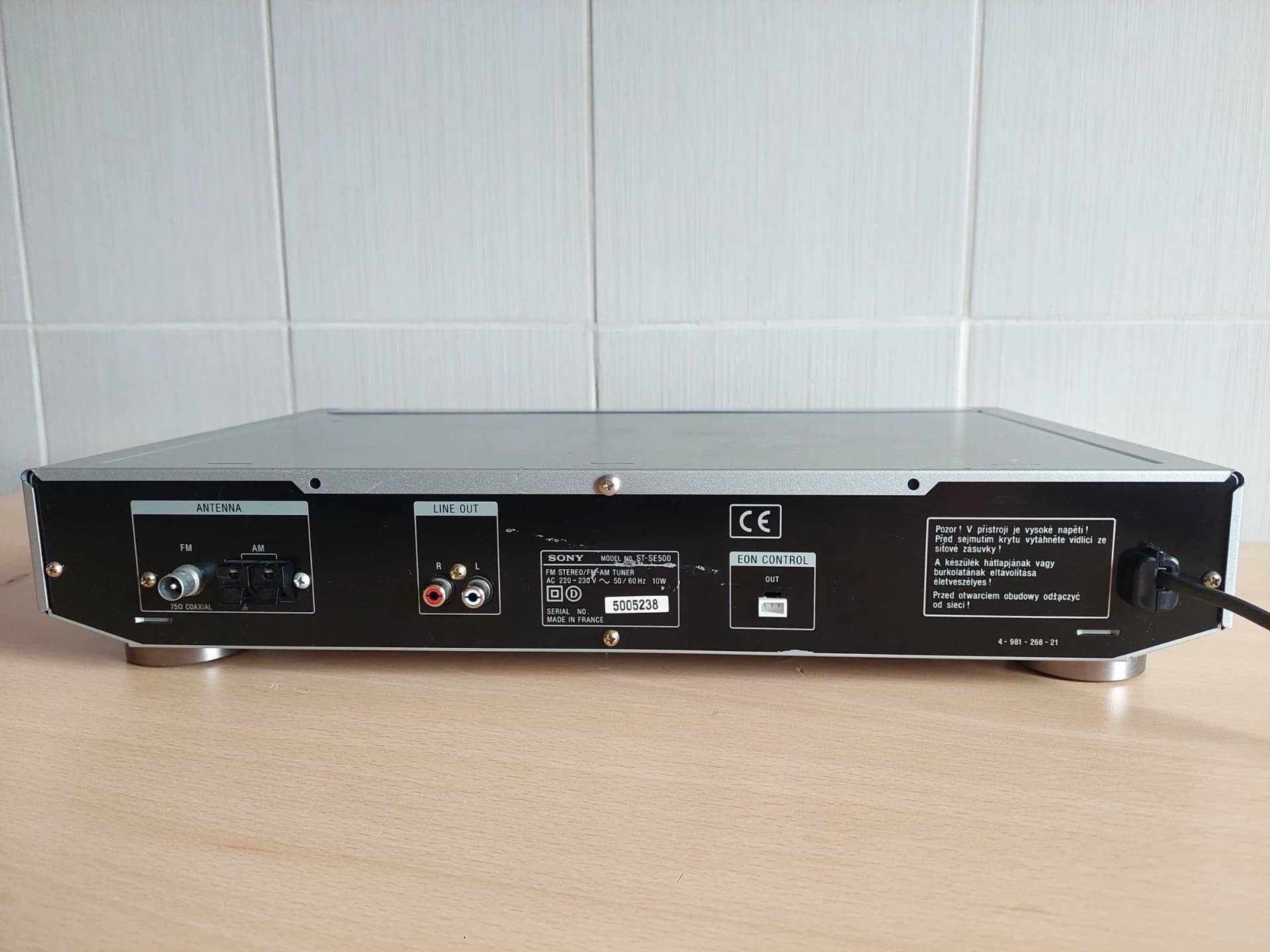 Sony ST-SE500 Tuner cu RDS – fotografia 6 din 6