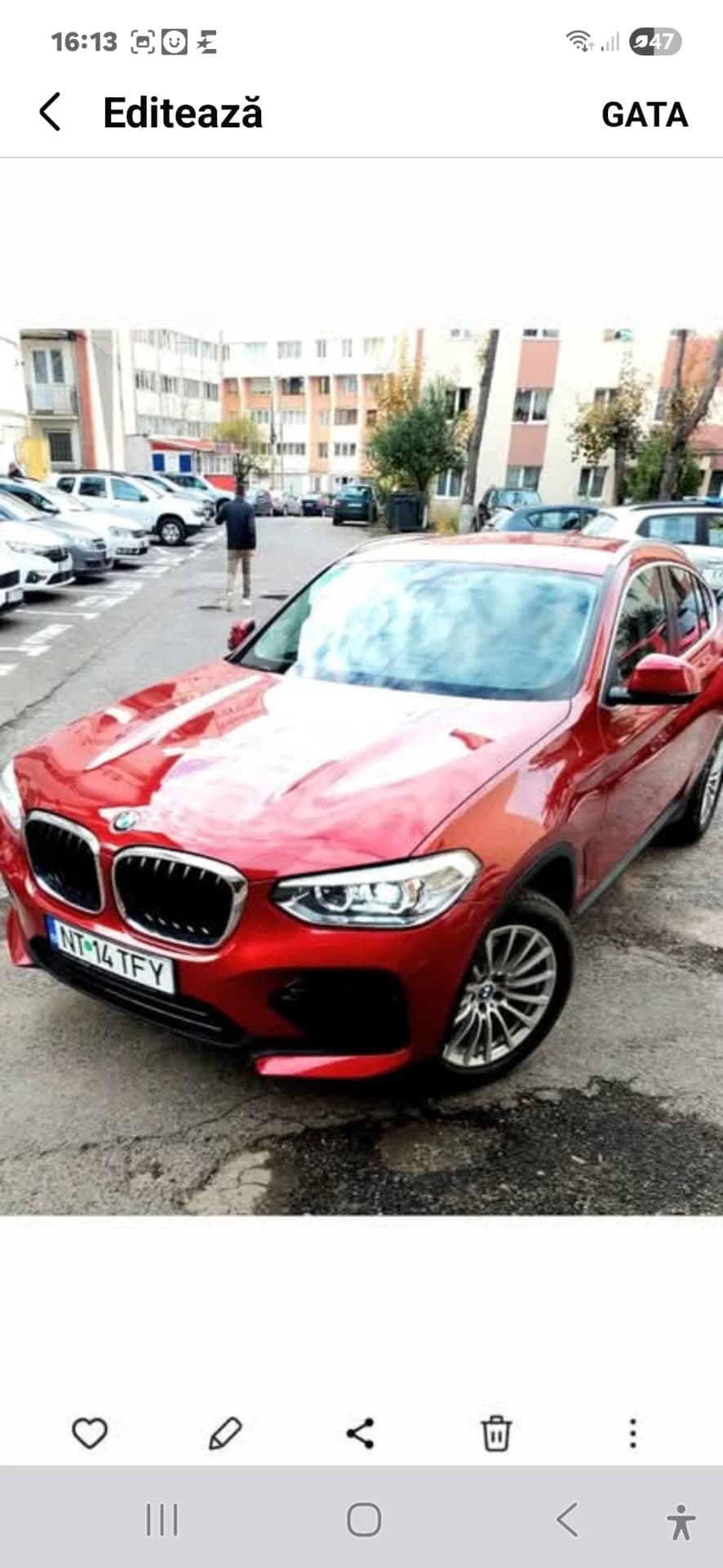 Vând BMW x4 2020 mild hibrid diesel 48 500 km