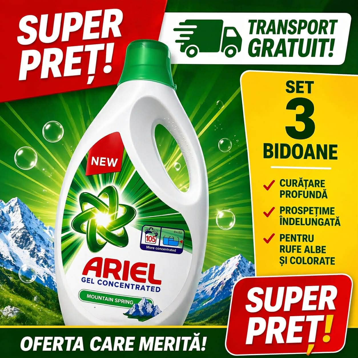 Detergent – Manastiur, Timiș