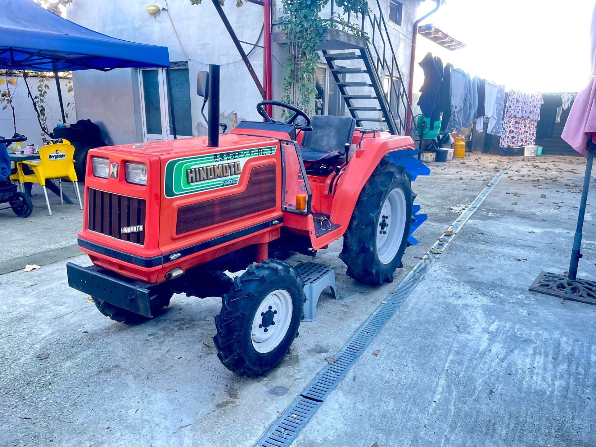 Tractor-Japonez Hinomoto N209 4X4 freza+plug ! – fotografia 4 din 8