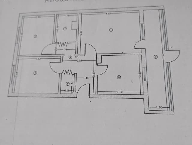 @Vand 70mp ,apartament cu 4 camere decomandat parter balcon 10mp/2mp autorizat,gaze naturale,centrala proprie, scurgere canalizare separata,
