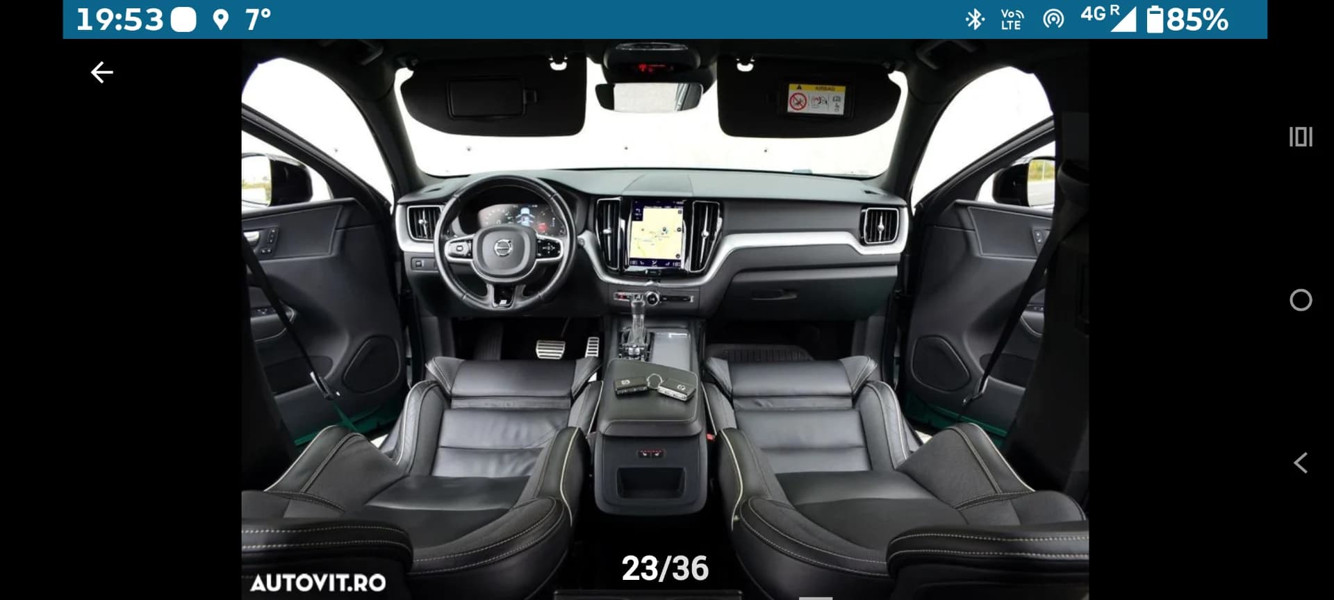 Volvo XC60 D4 R-design| Automat | 2020 Piele | Cârlig | Full LED – fotografia 8 din 8