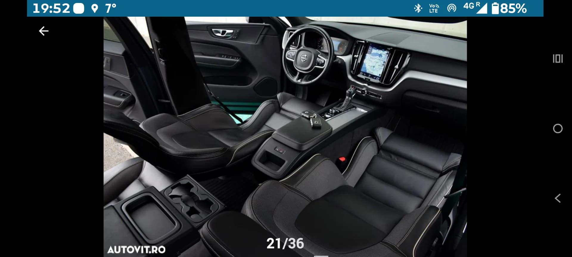 Volvo XC60 D4 R-design| Automat | 2020 Piele | Cârlig | Full LED – fotografia 6 din 8