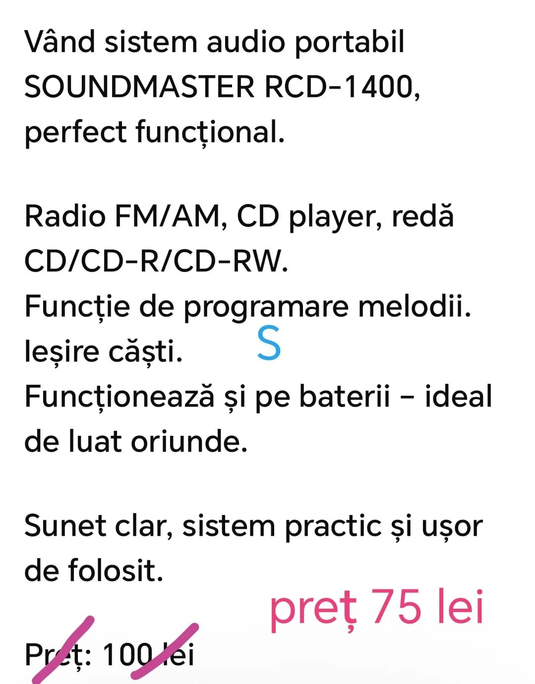 Sistem audio Soundmaster – fotografia 3 din 3