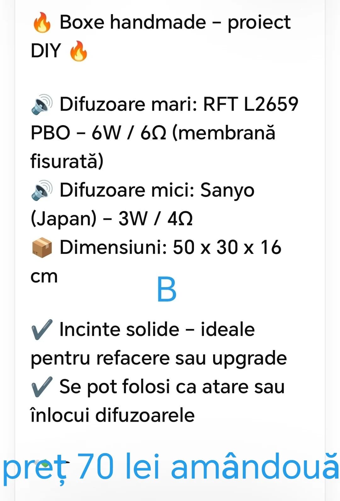 Set doua boxe , detalii pe fotografii – fotografia 4 din 4