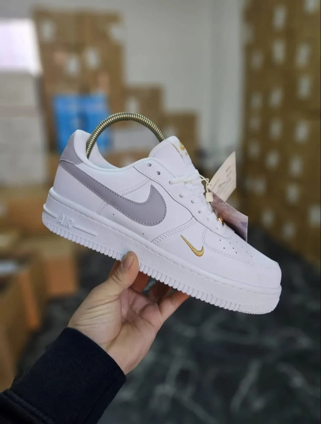 Nike Air Force 1 Low White & Gray – fotografia 2 din 2