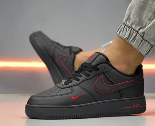 Nike Air Force 1 Low Black & Red – Sector 2, București – Încălțăminte