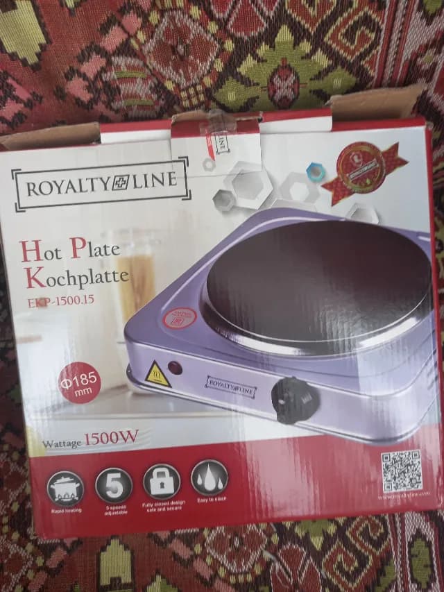 Plita electrica cu un arzator Royalty Line EKP-, 1500 W