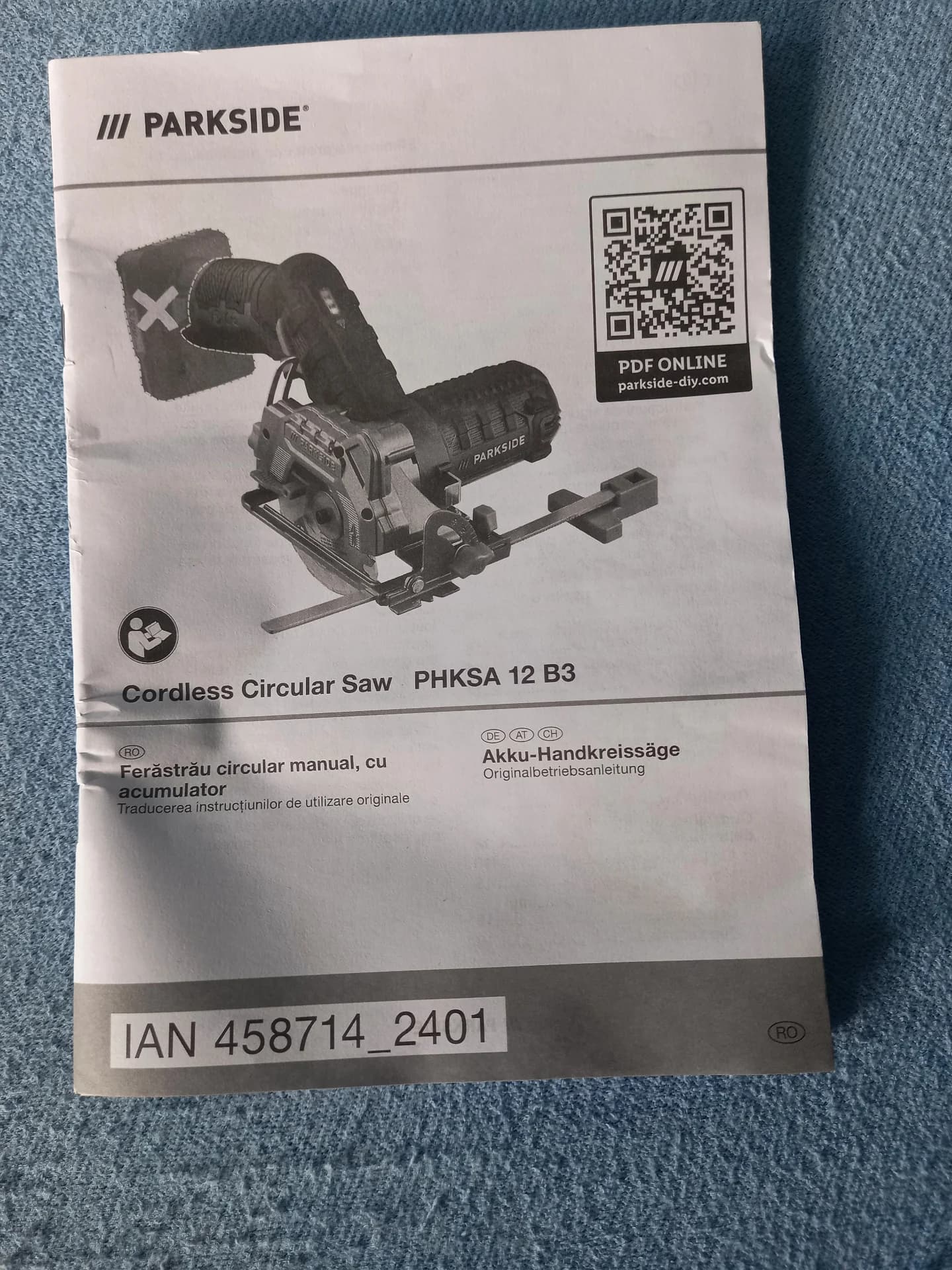Ferastrau circular pe acumulator Parkside ,produs nou 225 RON – fotografia 3 din 5