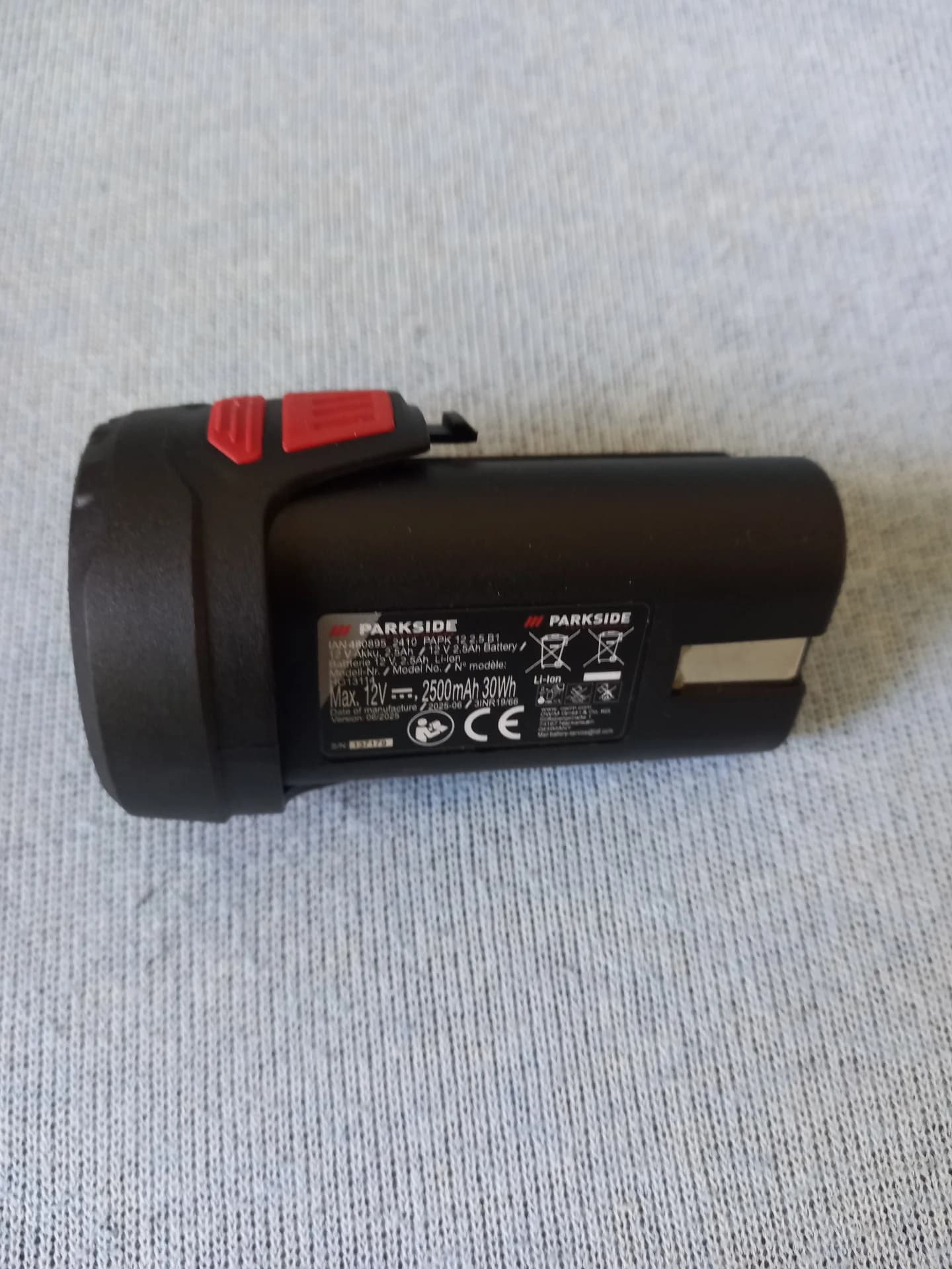 PARKSIDE Acumulator PARKSIDE® PAPK 12 Volți / 2Ah X 12 V TEAM și 2.5 ah – fotografia 4 din 7