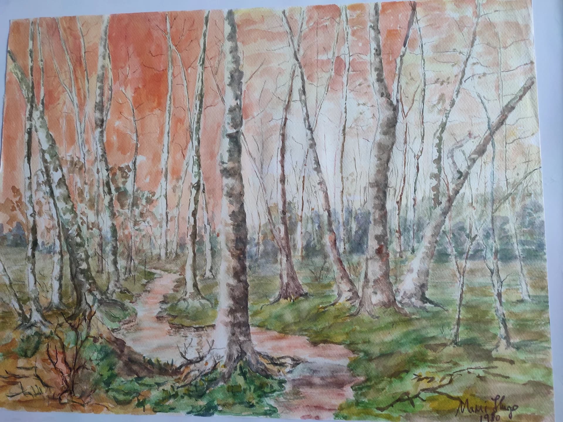 Pictură aquarela semnată originală – Cluj-Napoca, Cluj – Decorațiuni