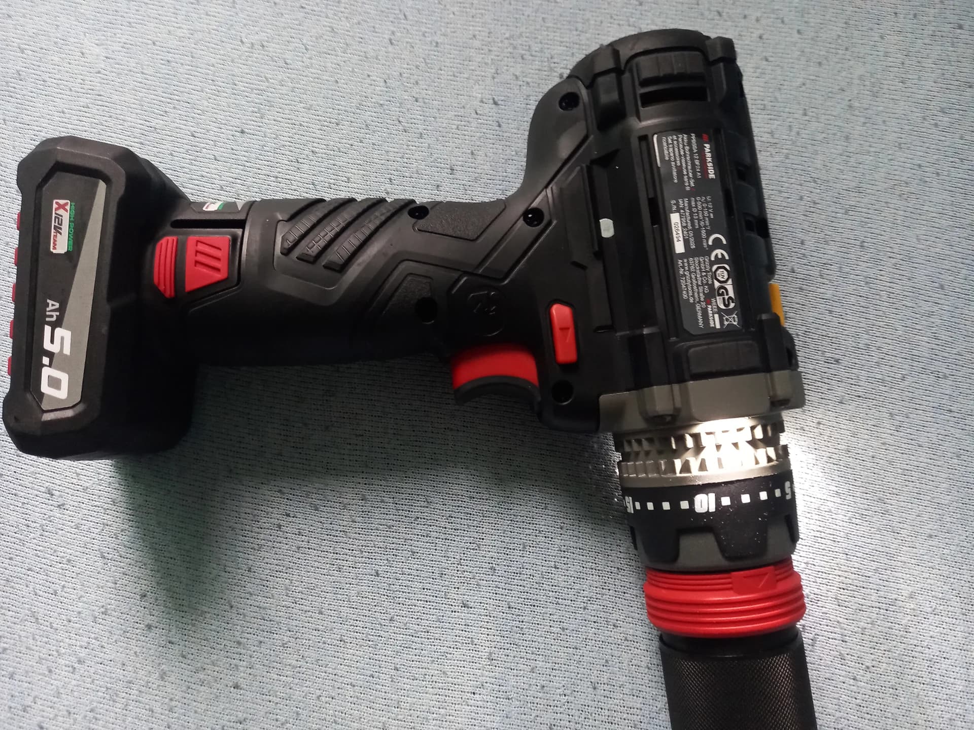bormașină digitală parkside.are încărcător și acumulator de 5 ah – fotografia 6 din 7