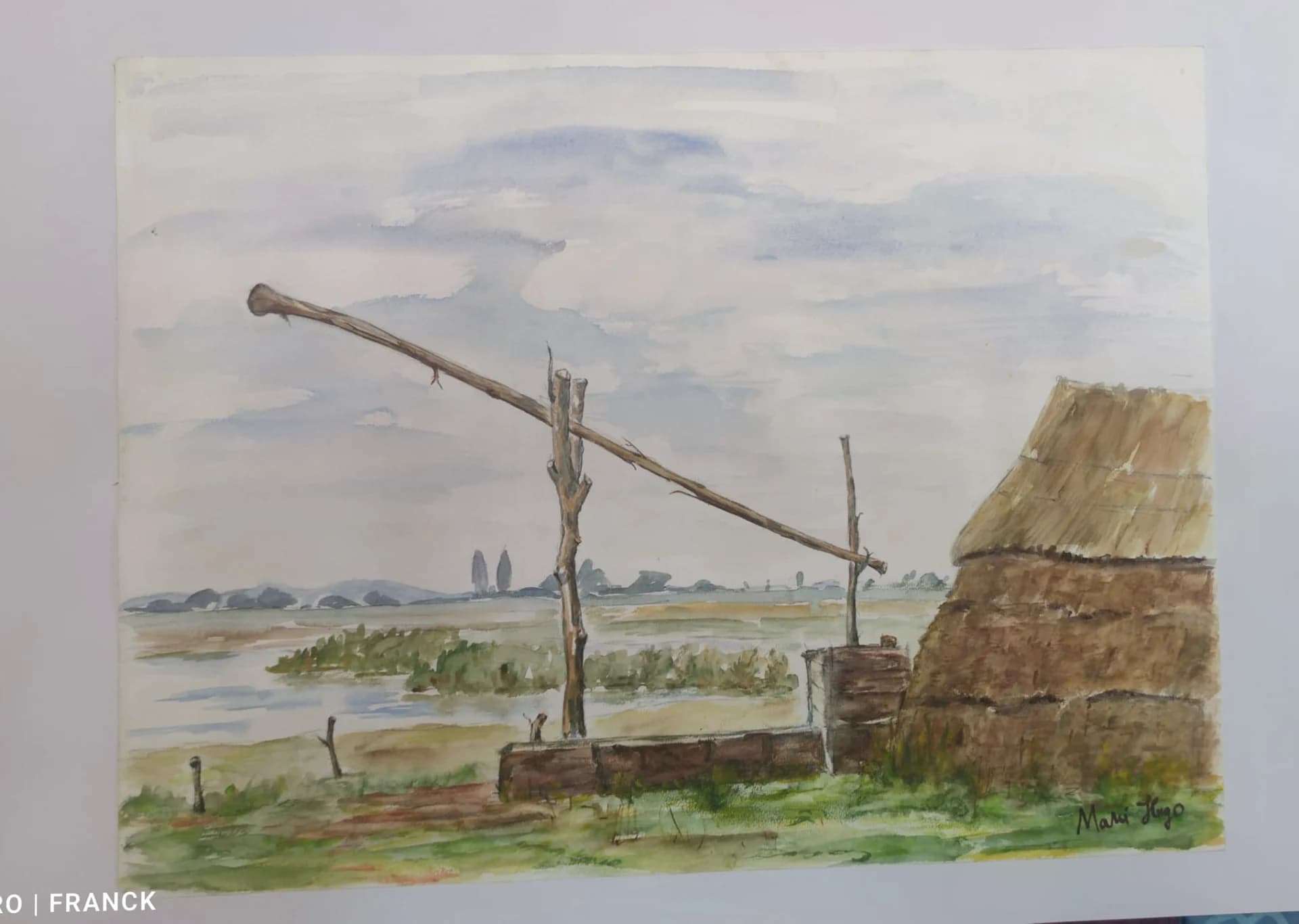 Pictură aquarela semnată