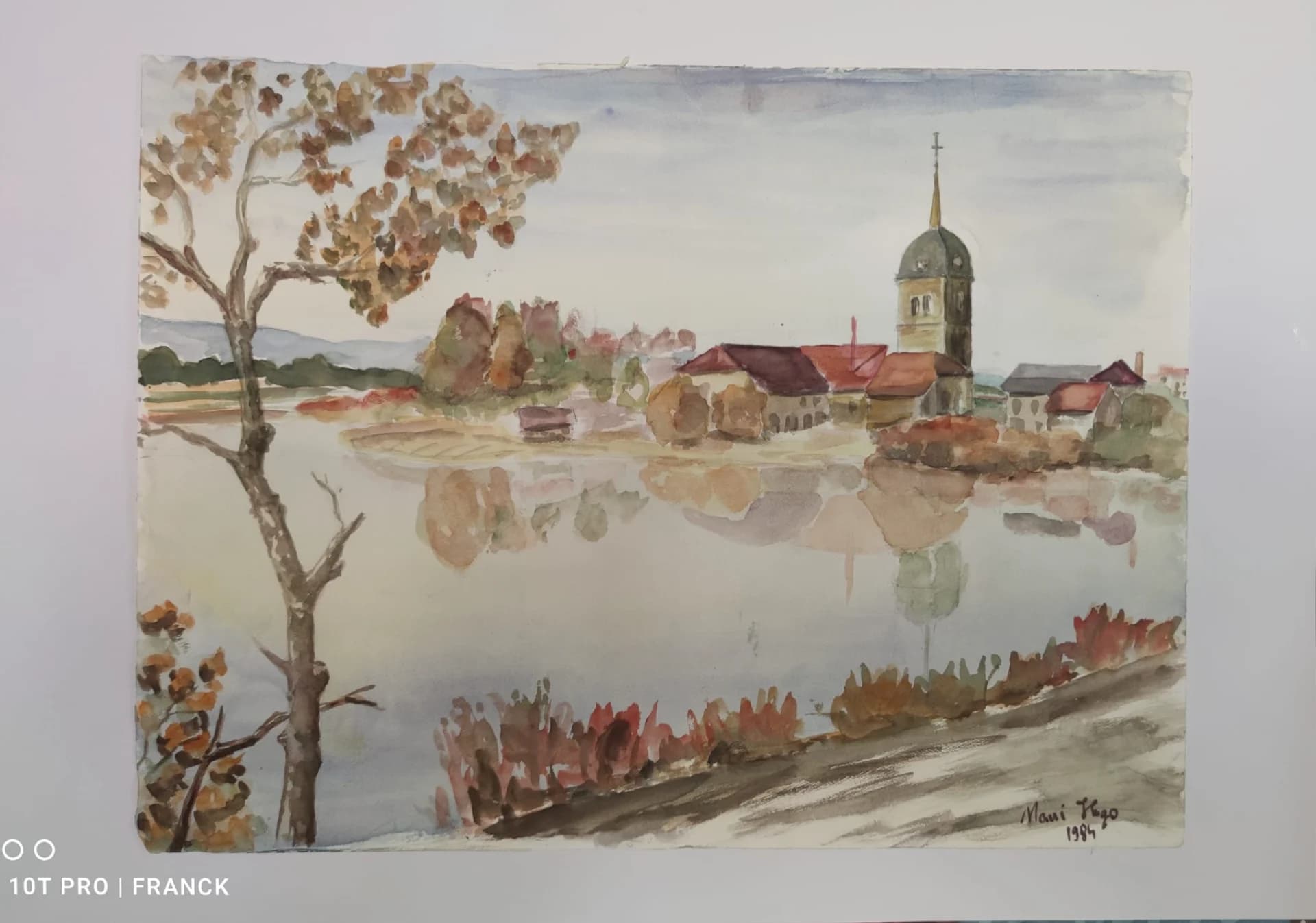 Pictură aquarela semnată – Cluj-Napoca, Cluj – Decorațiuni