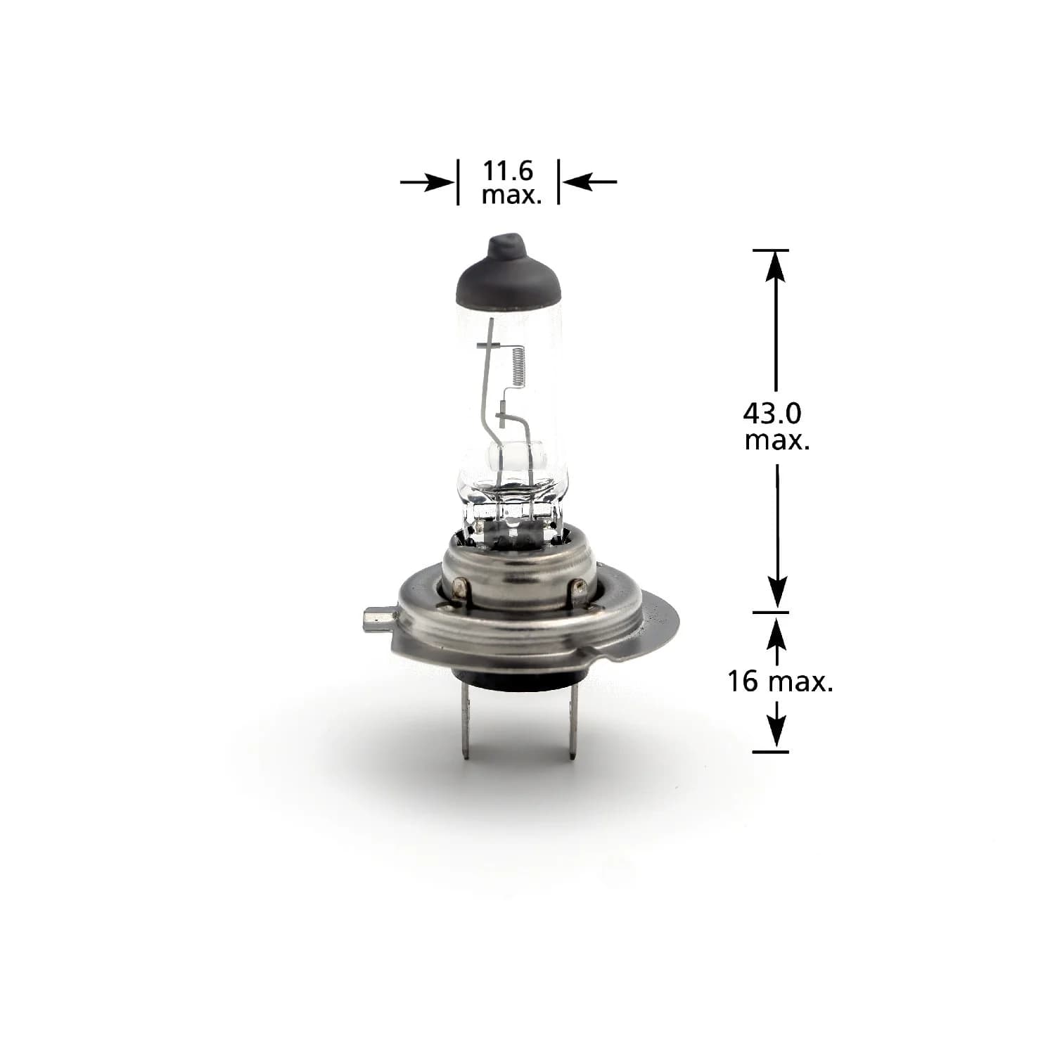 Bec halogen H7 55W, +30% intensitate – CARGUARD COD PRODUS BHA054 – fotografia 2 din 2