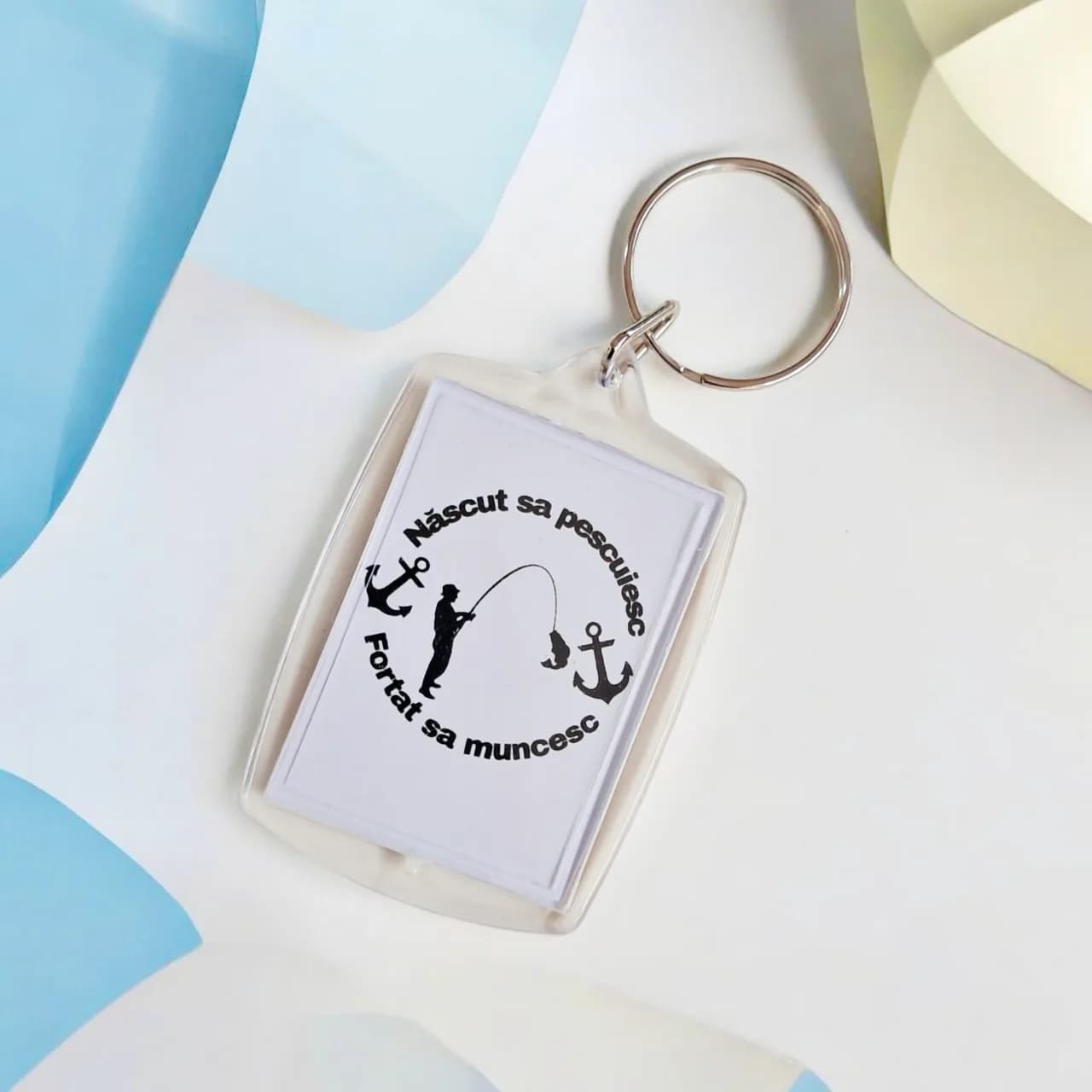 Breloc foto personalizat Pentru Pescar – Radauti, Suceava – Cadouri