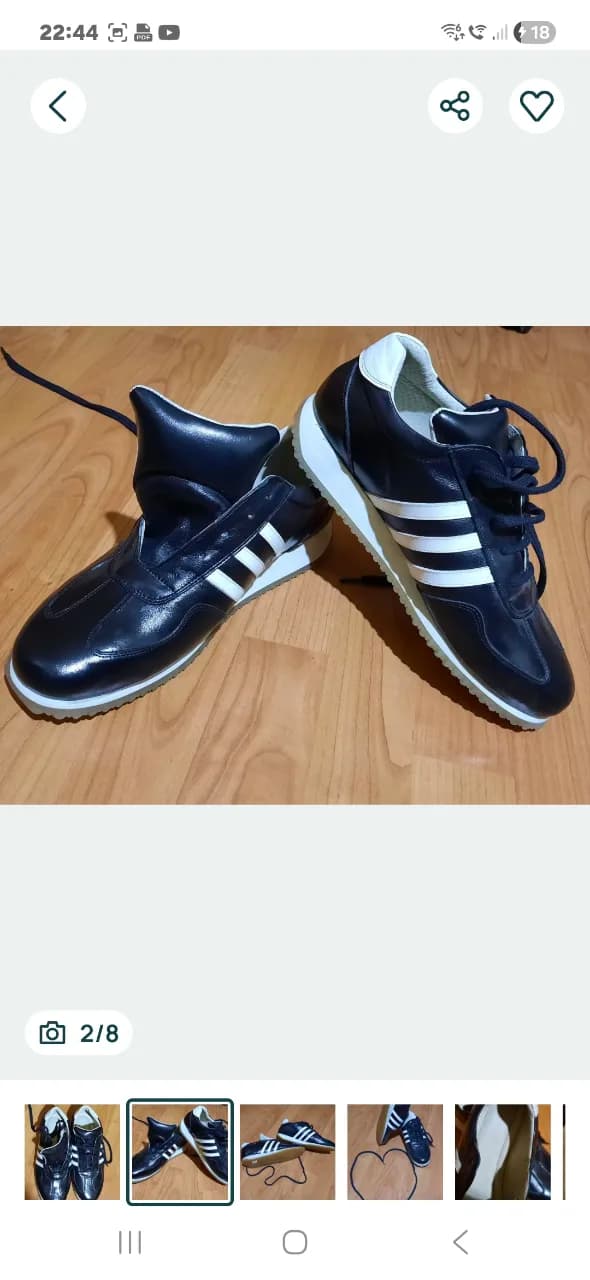Pantof piele, tip adidași, Nou – fotografia 2 din 5