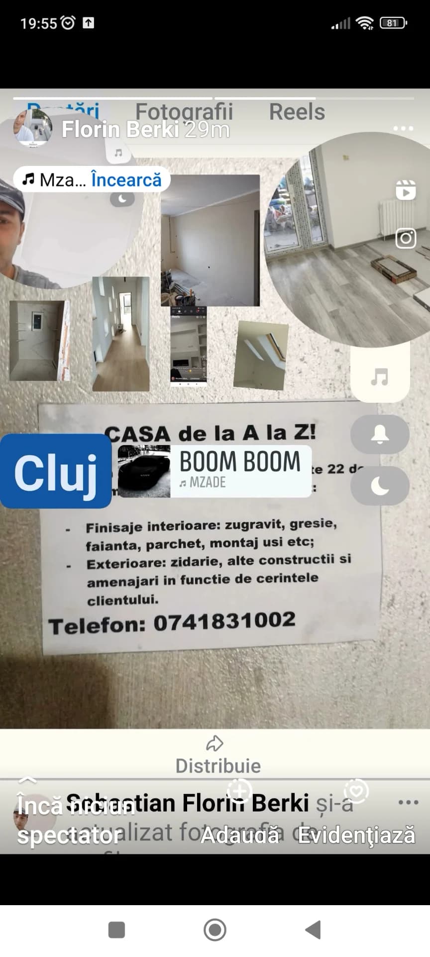Finisaje modific culoare pe decorativ .cu vopsea și suflat cu pompa înfoliat tot giamuri jgiab" etc"și interioare glet de șlefuit cu girafa – fotografia 8 din 8
