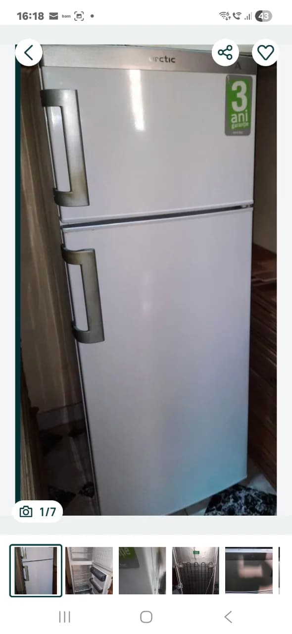 Frigider Arctic , cu doua usi, folosit – Sector 5, București