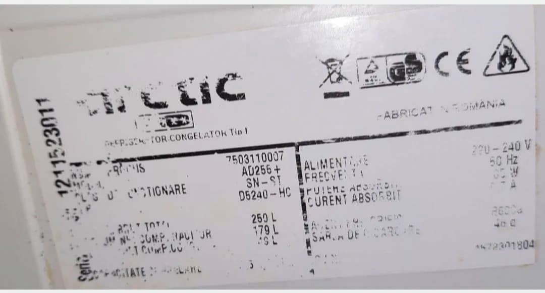 Frigider Arctic , cu doua usi, folosit – fotografia 5 din 5