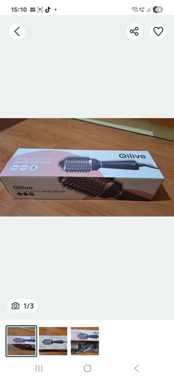 Ondulator Qilive 3 in 1  cu aer cald pentru volum.      
Est – fotografia 3 din 3