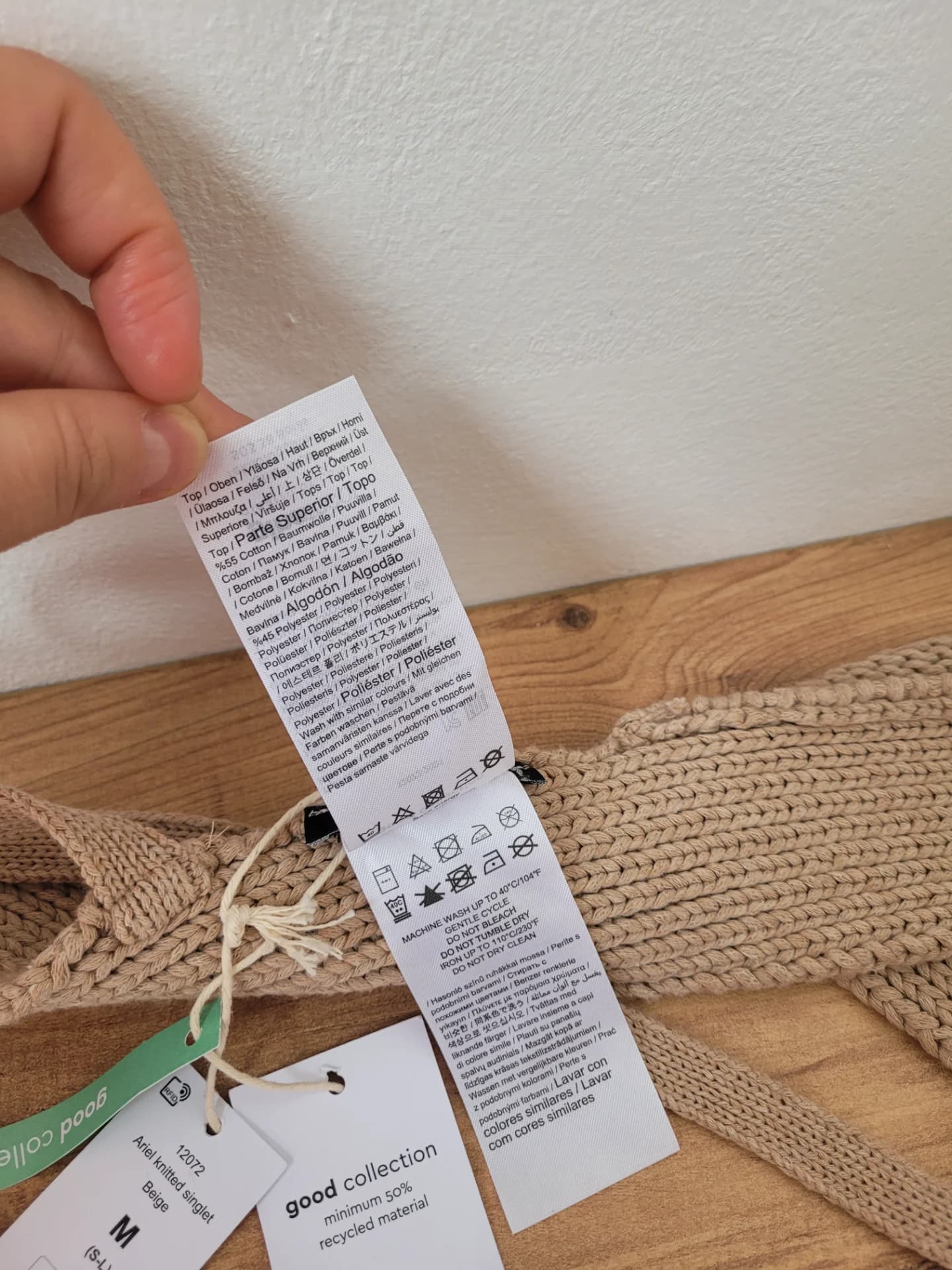 Bustieră Top tricotat cu nervuri – Gina Tricot – Mărimea M  – Nou – fotografia 6 din 8