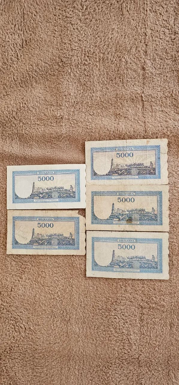 10 bancnote 5ooo lei din anii 19431944 si 1945 – fotografia 4 din 4