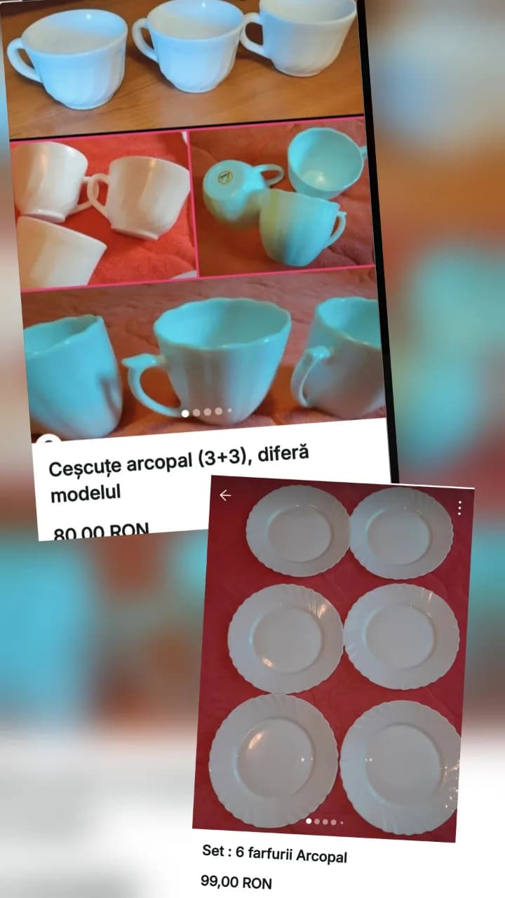 Farfurii si ceșcuțe-Nou – Sector 5, București – Articole menaj