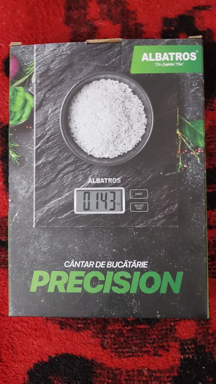 Cantar digital nou,pentru bucatarie,marca Albatros PRECISION