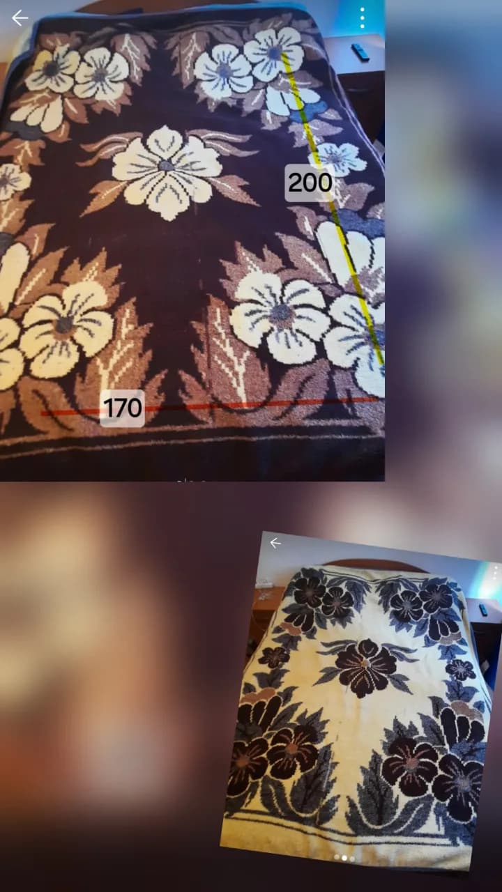 Pătură cu două fețe si pătură coccolino, folosit – fotografia 4 din 8