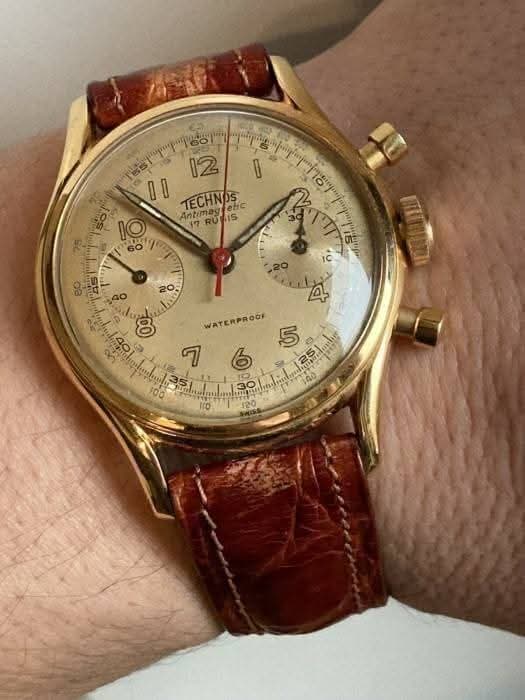 cronograf gold plated
