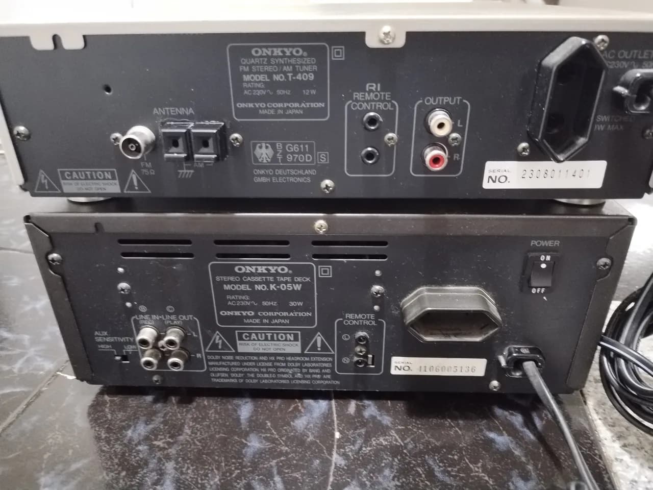 Dublu deck autorevers Onkyo K-05W – fotografia 6 din 8