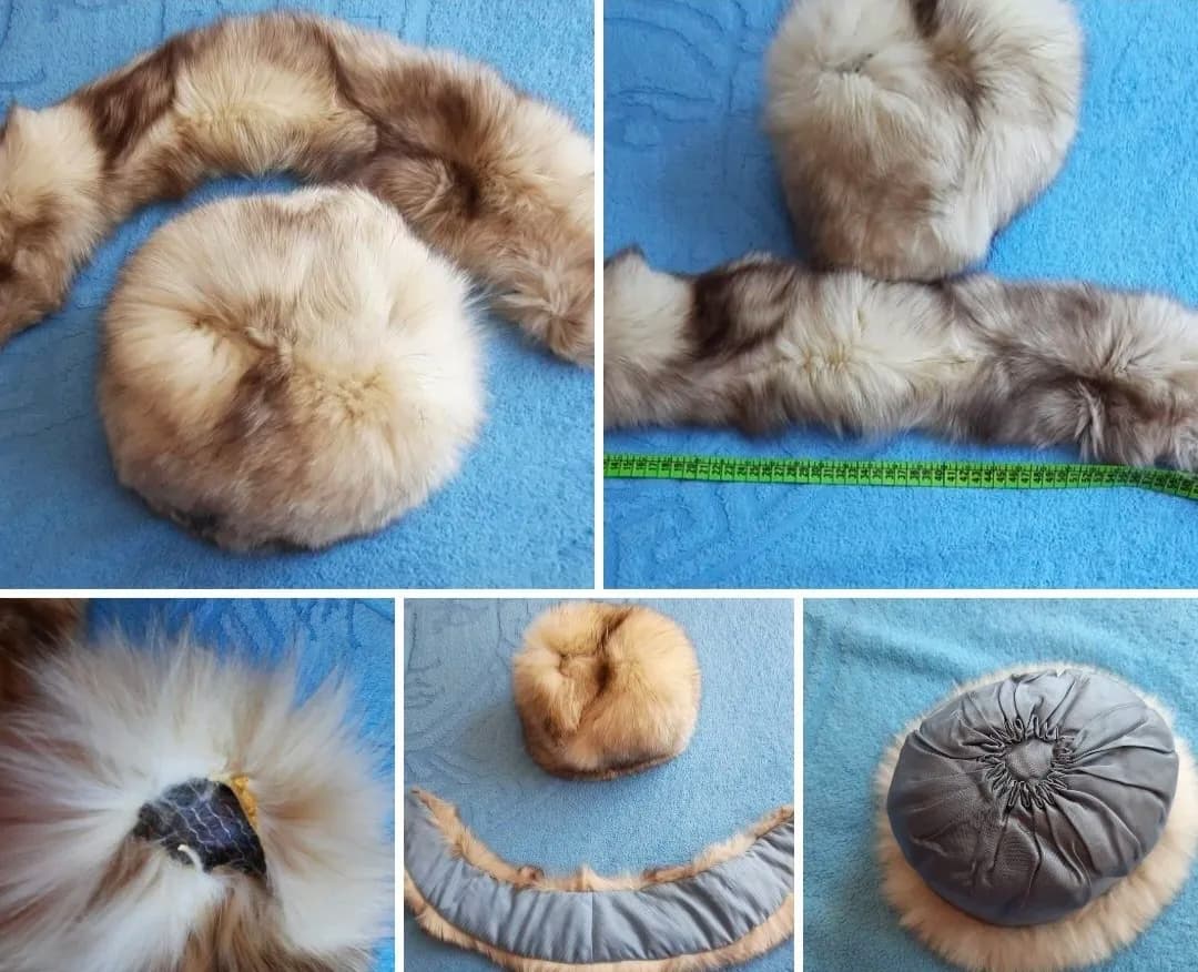 Set(1000 de lei) sau separat : Guler(600 lei) și căciulă de blană.(600 lei)
Caciulă și guler din blană de – fotografia 2 din 2