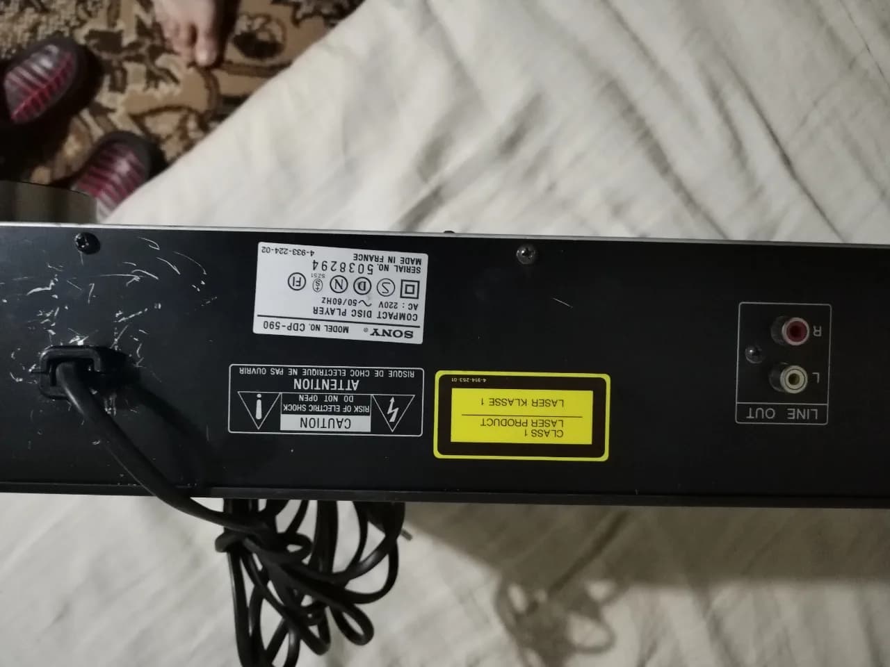 CD player Sony cdp-590 deck – fotografia 8 din 8