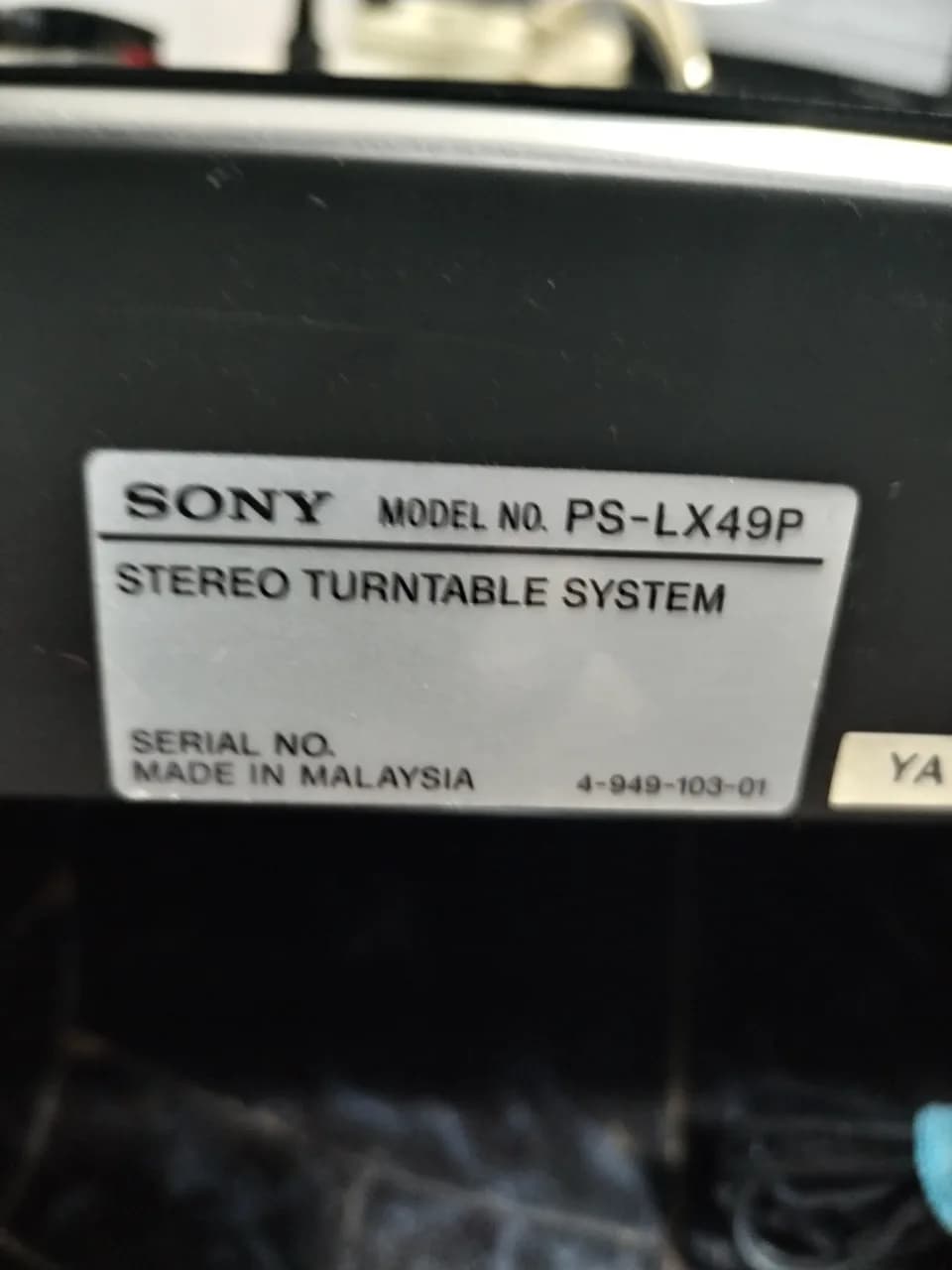 Pick-up deck Sony PS-XL49p – fotografia 3 din 8