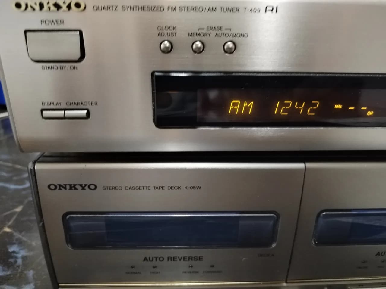 Dublu deck autorevers Onkyo K-05W – fotografia 2 din 8