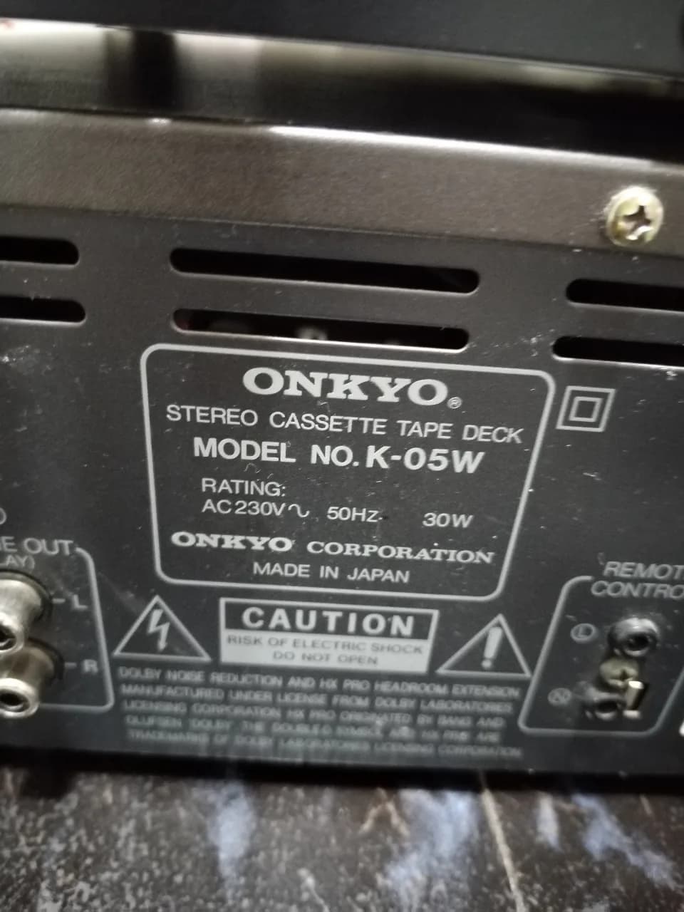 Dublu deck autorevers Onkyo K-05W – fotografia 7 din 8