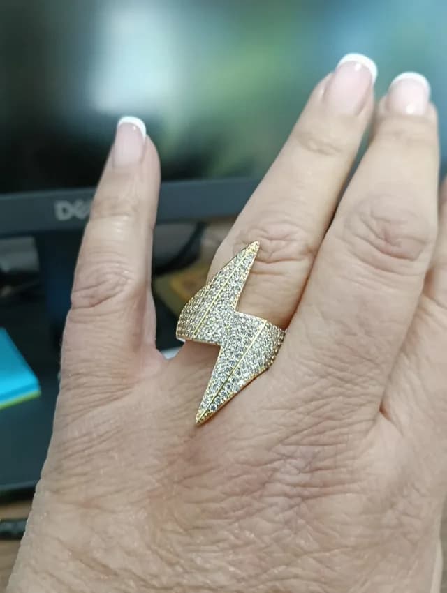 inel placat cu aur de 14k