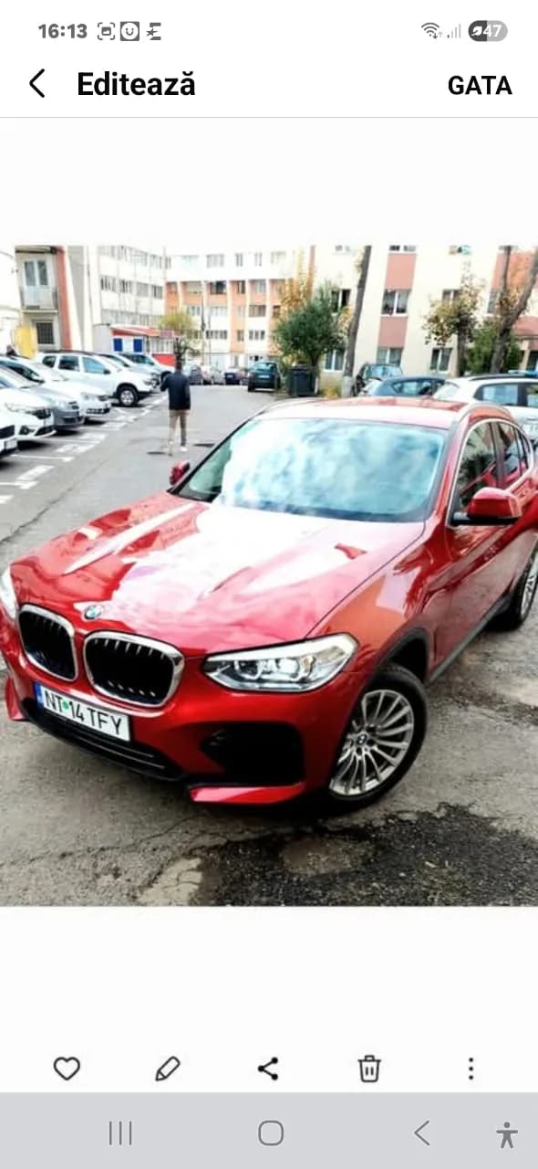 vând BMW x4 2020 mild hibrid diesel 48 500 km model deosebit, mașină  personală – fotografia 6 din 7