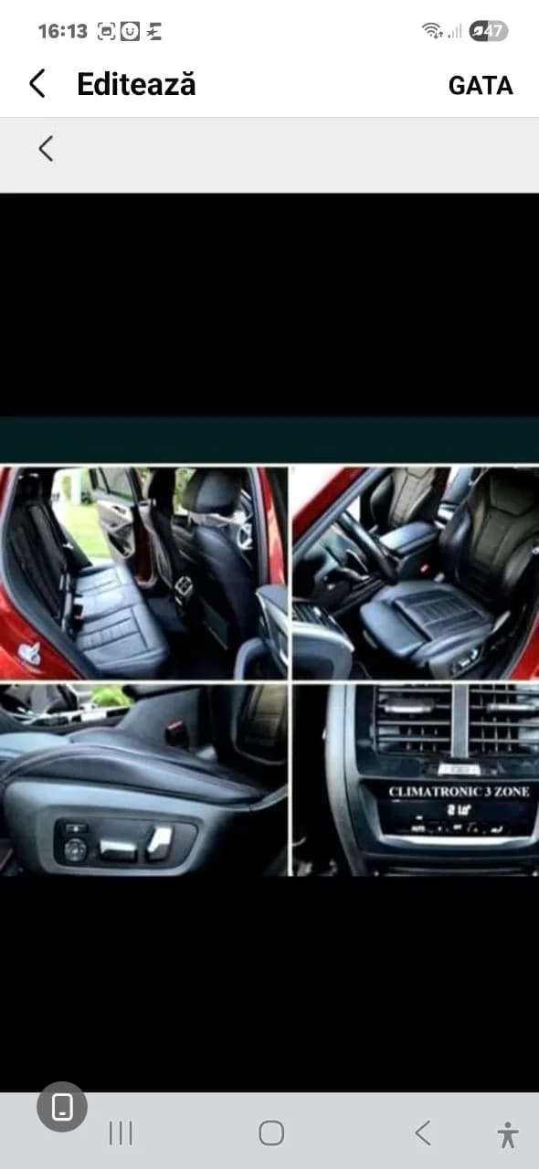 vând BMW x4 2020 mild hibrid diesel 48 500 km model deosebit, mașină  personală – fotografia 5 din 7