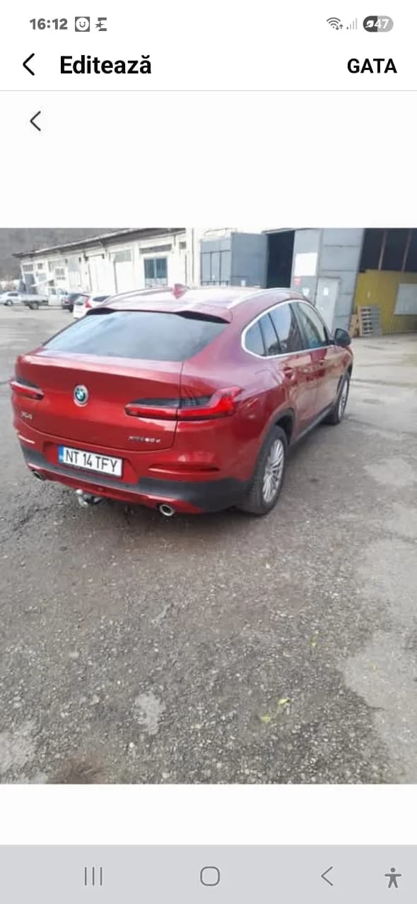 vând BMW x4 2020 mild hibrid diesel 48 500 km model deosebit, mașină  personală – fotografia 7 din 7