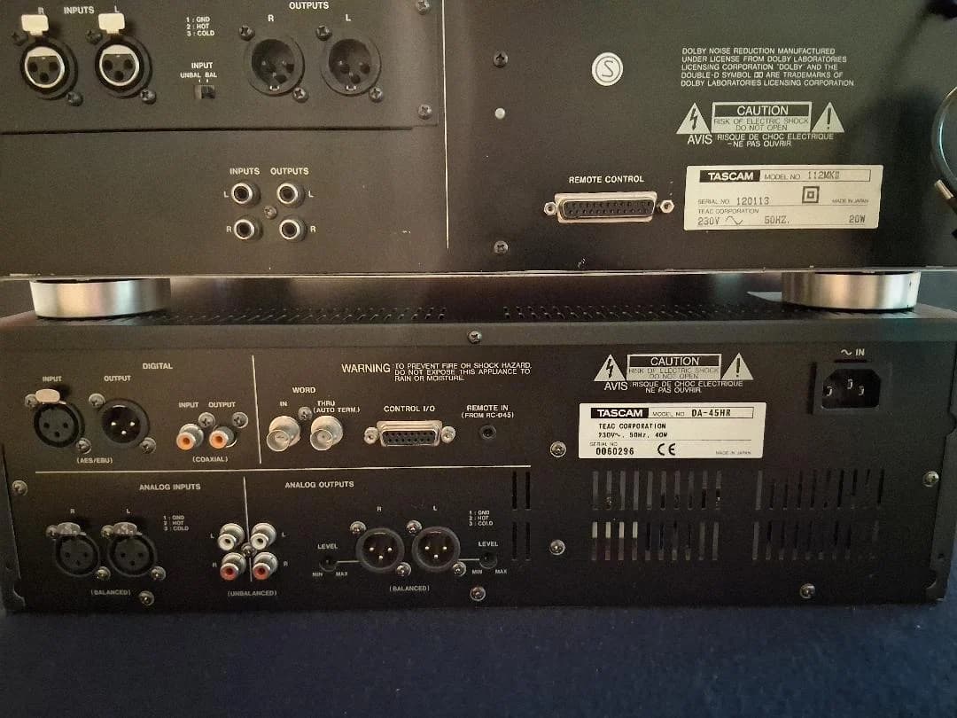 Linie Studio TASCAM Professional: Casetofon Deck 112 MKII & DAT Recorder DA-45HR 24-Bit – fotografia 2 din 5