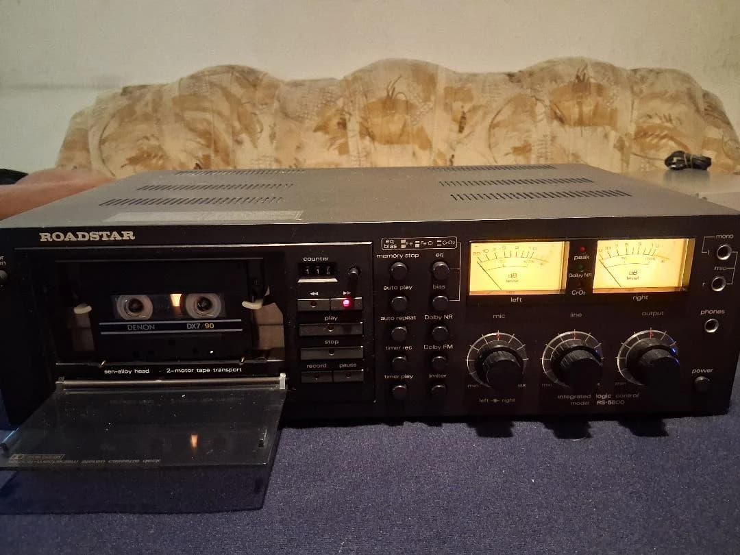 Casetofon Deck Vintage Roadstar RS-5800 (1978) • Made in Japan • Impecabil / Piesă Rară de Colecție – fotografia 2 din 4