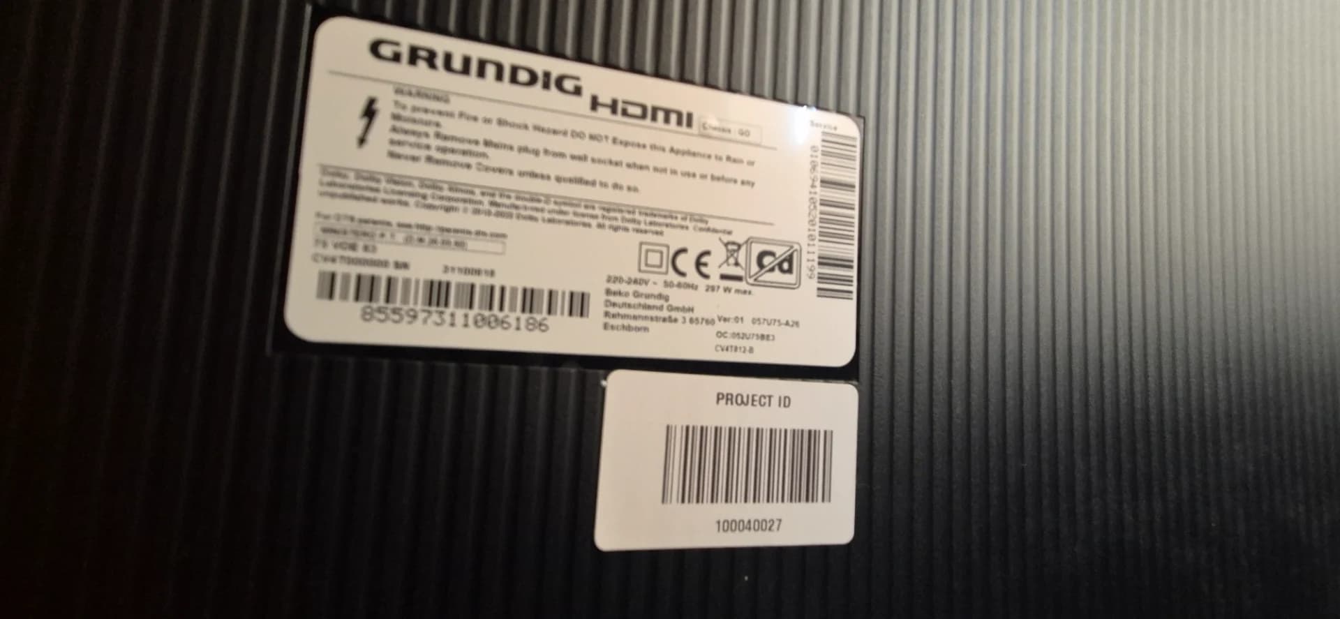 Grundig 75 Google TV 4K UHD Garantie 12 luni Factura cu TVA – fotografia 4 din 5