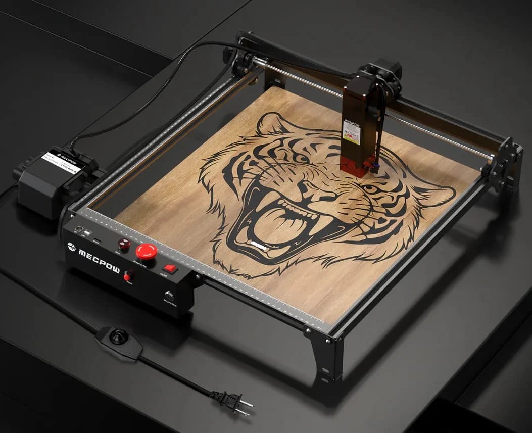 Laser CNC Mecpow X3 Pro, 10W optic real, 410x400mm + Air assist -NOU